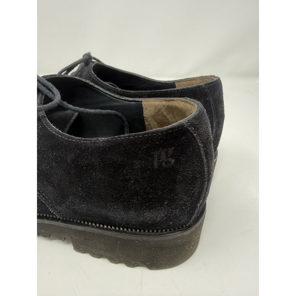 Paul Green Women's Alec Oxford Black Suede Lug Sole Metal Trim UK 4.5 / US 7 EUC - Picture 4 of 9